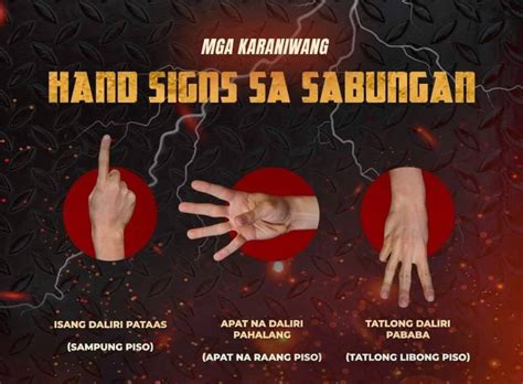 sabong hand sign|Sabong .